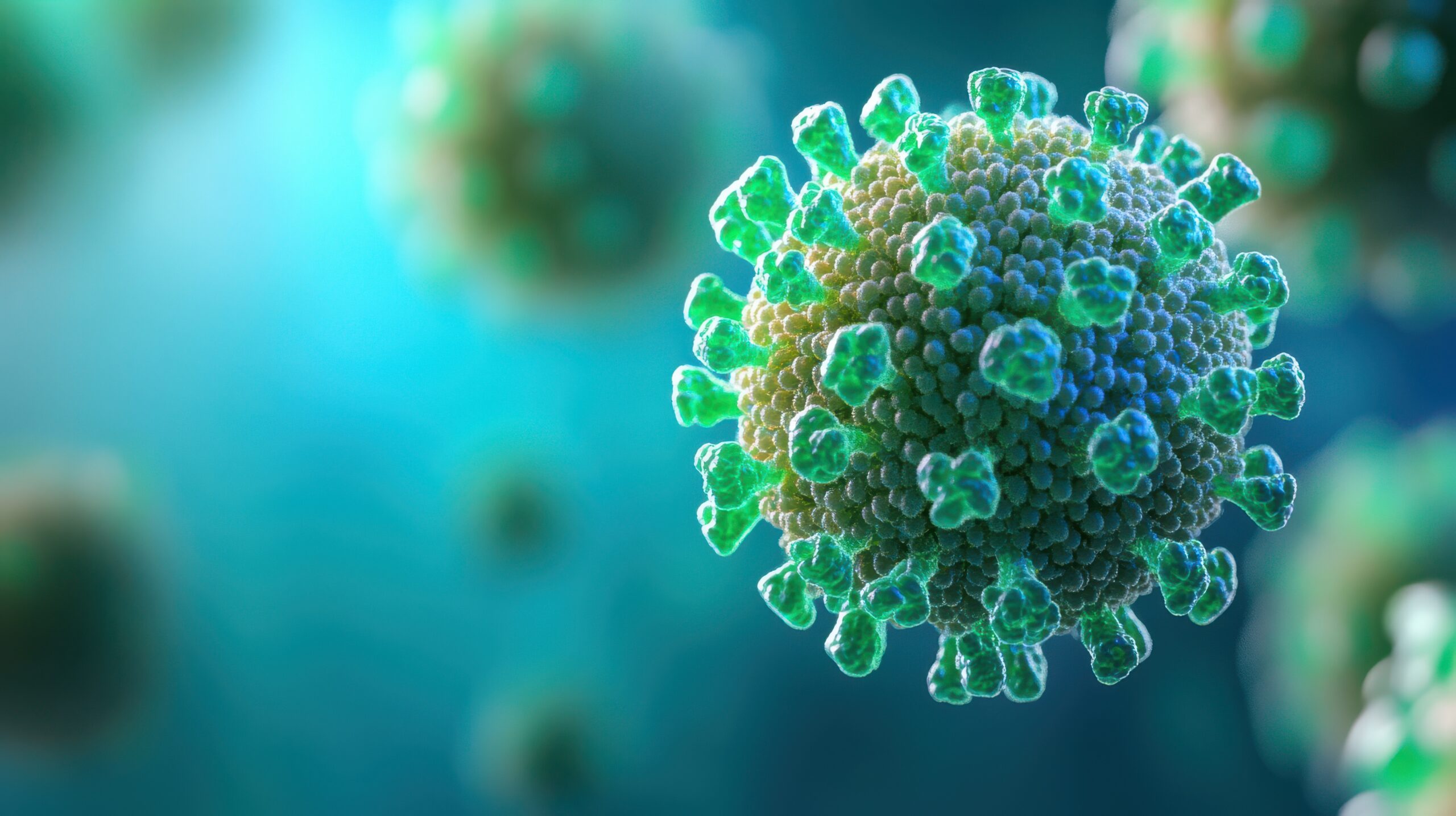 Visual representation of the virus known as HIV.