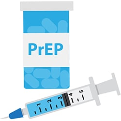 prep pills and syringe