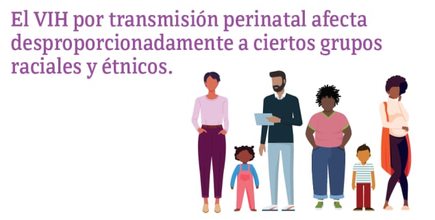 El VIH por transmisión perinatal afecta desproporcionadamente a ciertos grupos raciales y étnicos.