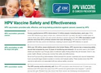HPV vaccine safety fact sheet. 