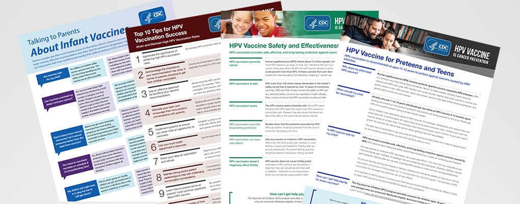 HPV educational materials.