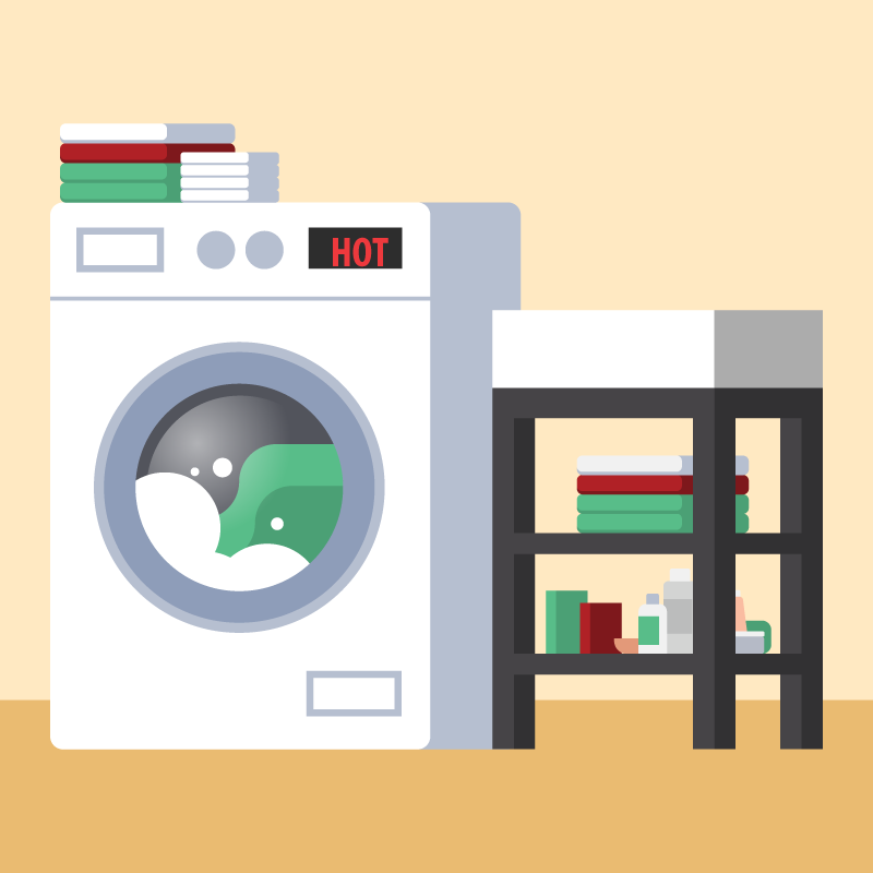 Washing machine and laundry items