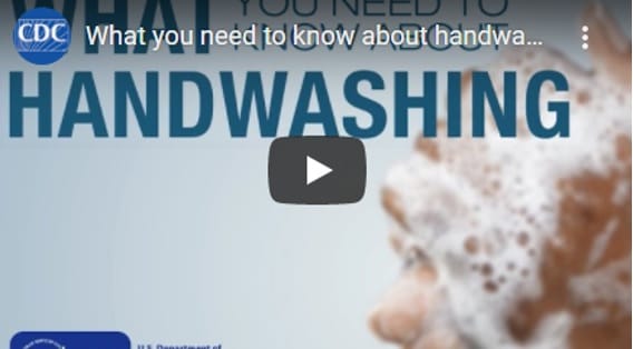 Handwashing video screenshot