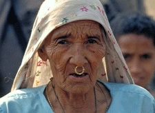 Older female refugee