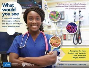 Where Germs Live in Healthcare Poster