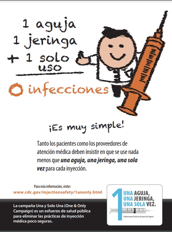 Safe Injections Its Elementary Poster Thumb Image Spanish