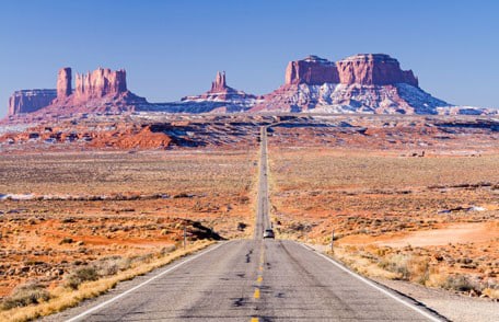 Image of a road in Western U.S.