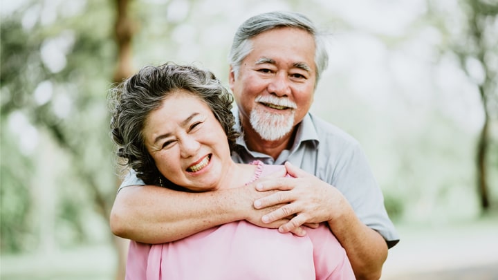 Image of a smiling senior couple