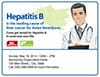Flyer with Line art of a male doctor with a clip board stands in front of a dot-filled outline of Asia.  Logos for both Hep B United and the Know Hepatitis B campaign are present.  Accomanying text reads, 'Hepatitis B is the leading cause of liver cancer for Asian Americans.  Come get tested for Hepatitis B.  It could save your life.'