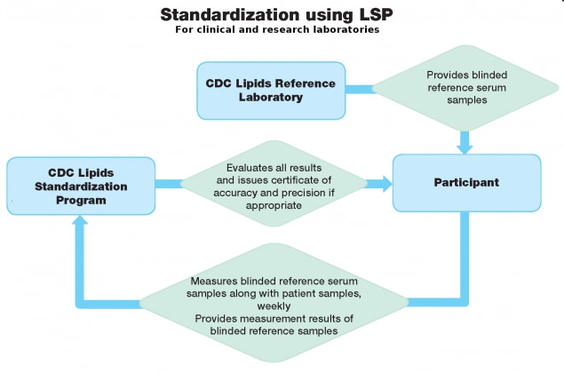 Flowchart showing LSP standardization process