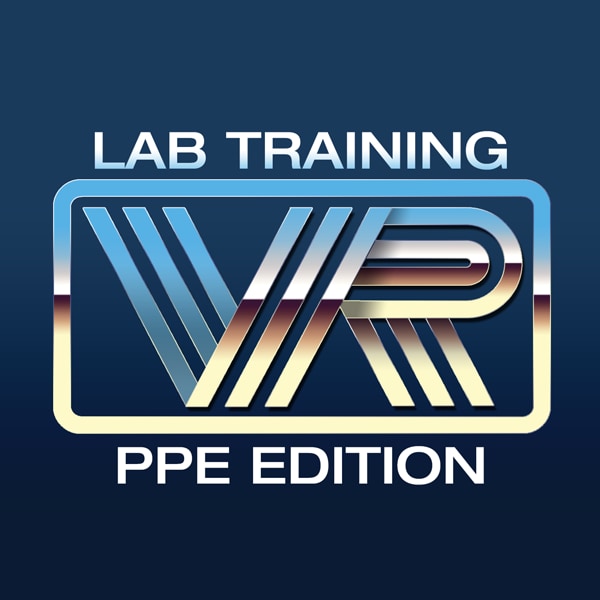 The laboratory training PPE edition virtual reality logo