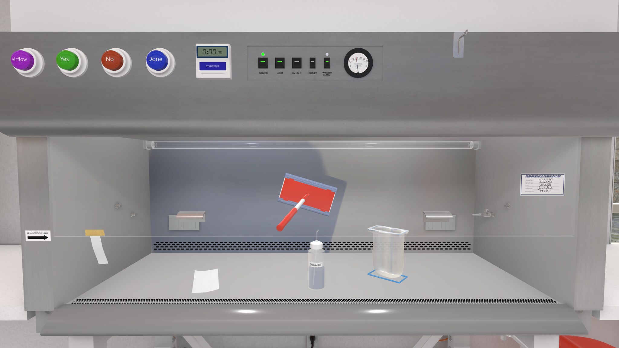 LabTrainingVR: Biosafety Cabinet Edition