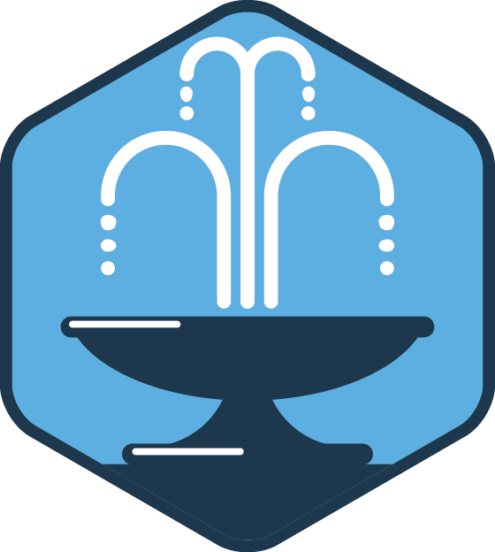 Water fountain icon