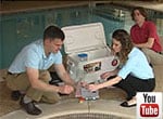 Environmental Investigation Video showing testing of hot tub water