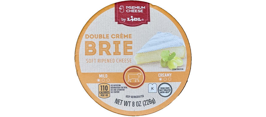 Product packaging for brie cheese