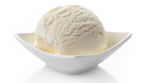 A bowl of ice cream.