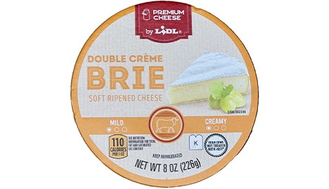 Recalled brie and camembert cheese