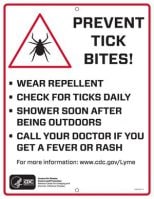 Lyme Disease Trail sign for download