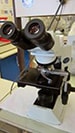 Binocular microscope used inside Malaria Laboratory, National Public Health Lab, Haiti.