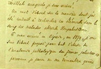 Manuscript by Laveran (fragment)