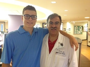 Brett and Dr. Alvaro Lopez, an infectious disease specialist in Tucker, GA.