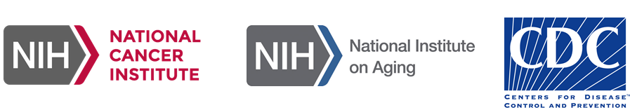 CDC, NCI and NIA logos