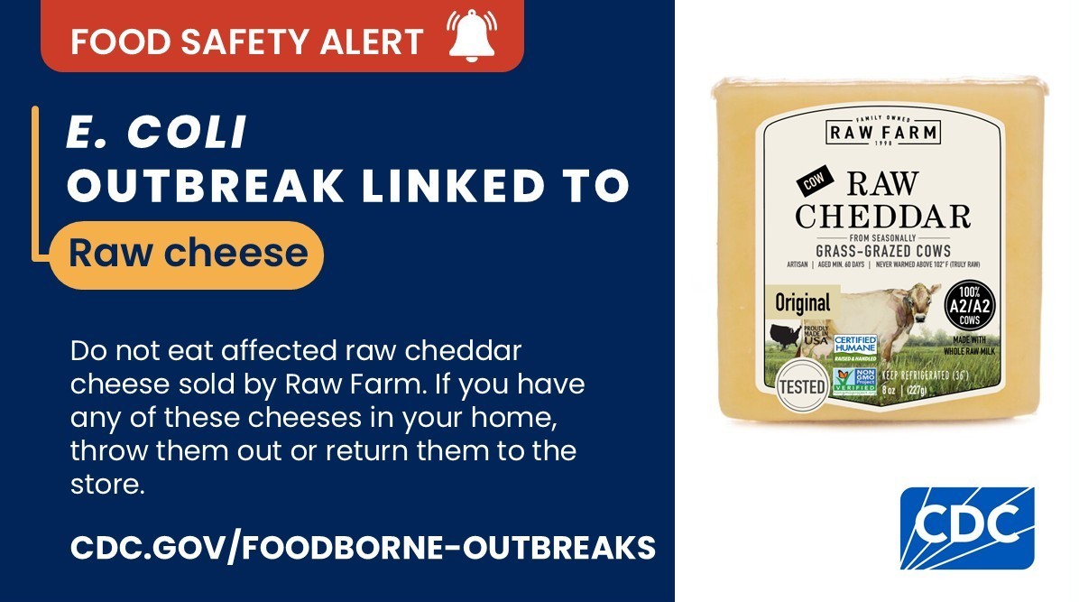 E. Coli Outbreak Linked to Raw Cheese