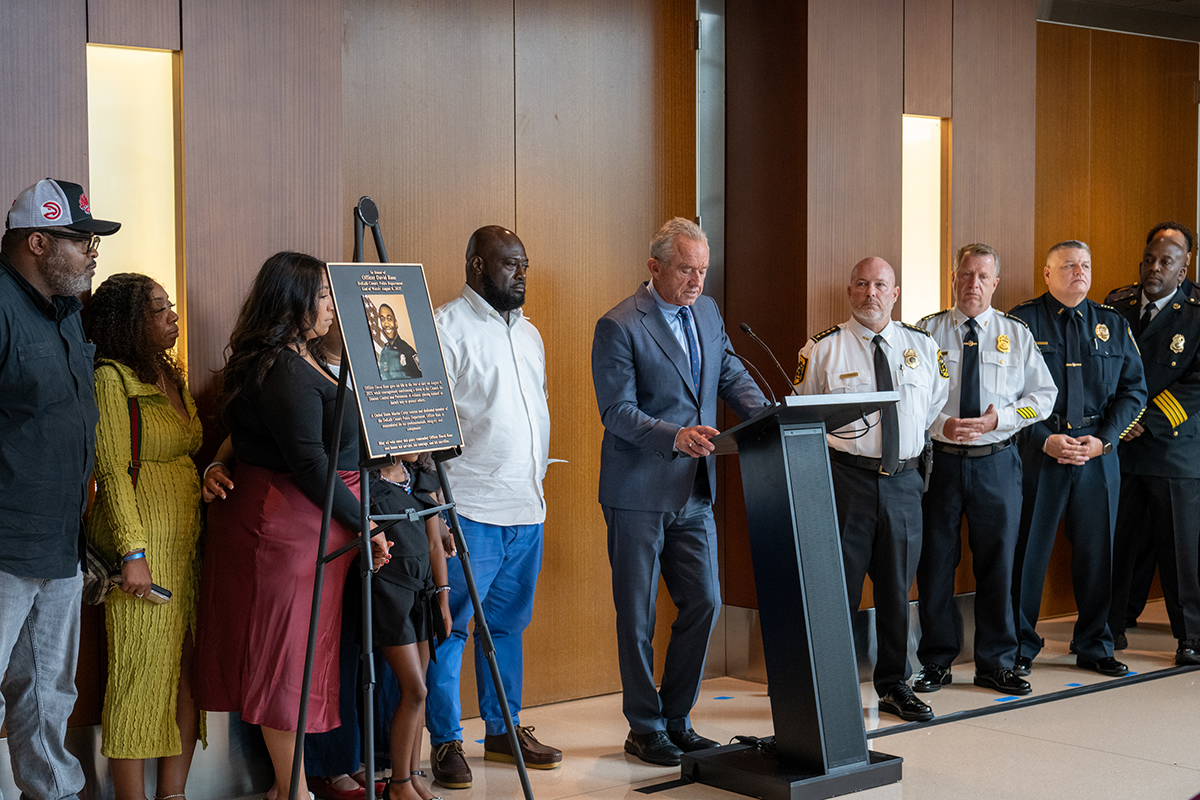 HHS Secretary Robert F. Kennedy Jr. at David Rose memorial