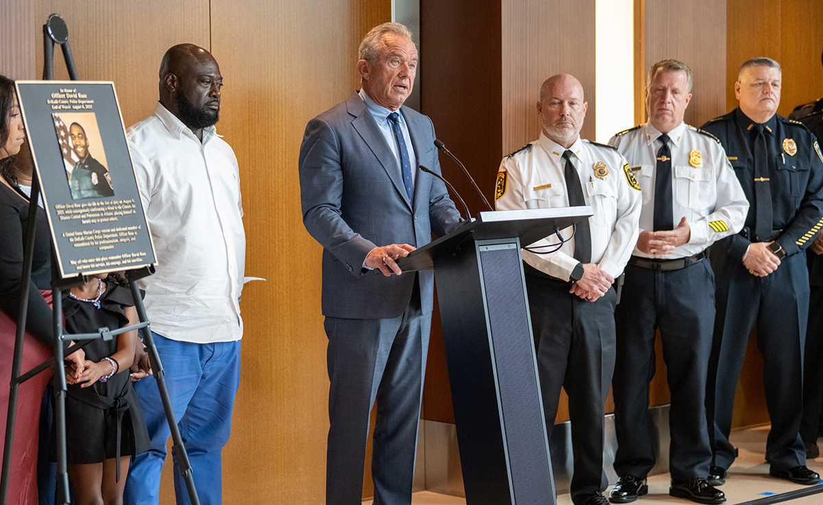 HHS Secretary Robert F. Kennedy Jr. at David Rose memorial