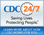 CDC 24-7 saving lives and protecting people logo
