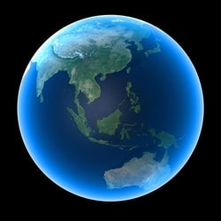 Image of world globe.