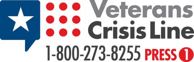 Veterans Crisis Line: 1-800-273-8255
