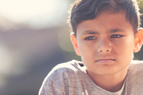Young Aboriginal boy portrait