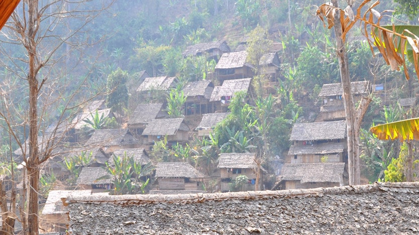 Small village in Southeast Asia