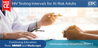 How close are we to reaching the goal of annual screening for people at higher risk for HIV infection? Learn more and earn free CE credits with training from CDC MMWR and Medscape. Click or tap to follow this link.