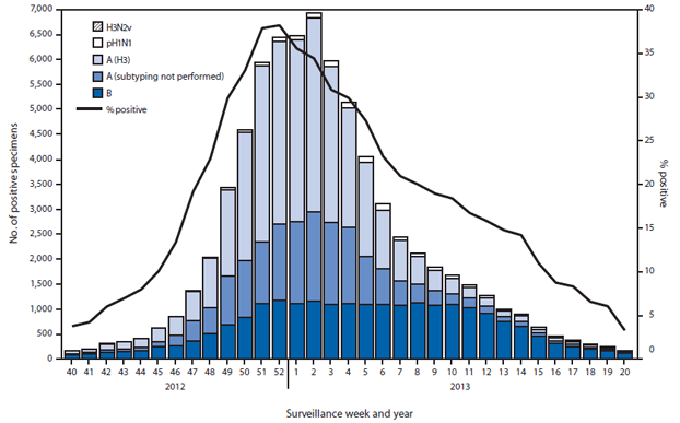 Flu Deaths By Year Chart