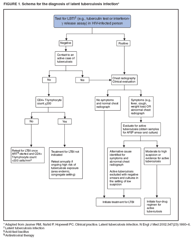 FIGURE 1. Schema for the diagnosis of latent tuberculosis infection*