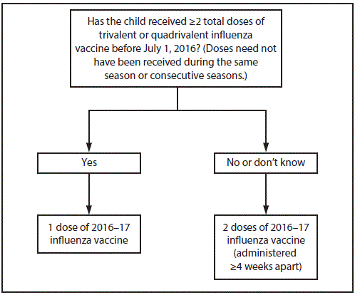 Influenza Vaccine Dosage Chart 2017 2018