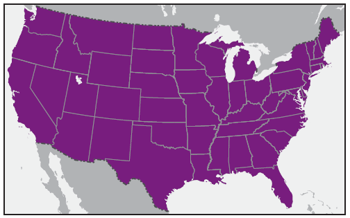 rr6502a1f7.gif This figure is a map showing the approximate U.S. distribution of Rhipicephalus sanguineus (brown dog tick).