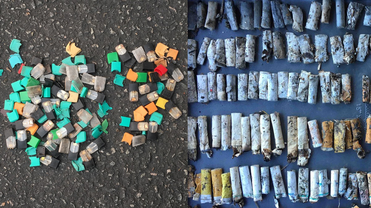 Notes from the Field: Environmental Contamination from E-cigarette, Cigarette, Cigar, and Cannabis Products at 12 High Schools San Francisco Bay Area, 20182019 | MMWR Notes from the Field: Environmental Contamination from E-cigarette, Cigarette, Cigar, and Cannabis Products at 12 High Schools San Francisco Bay Area, 20182019 | MMWR