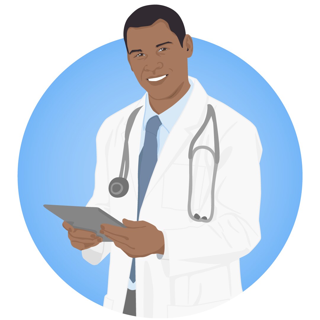 Illustration of a healthcare professional.