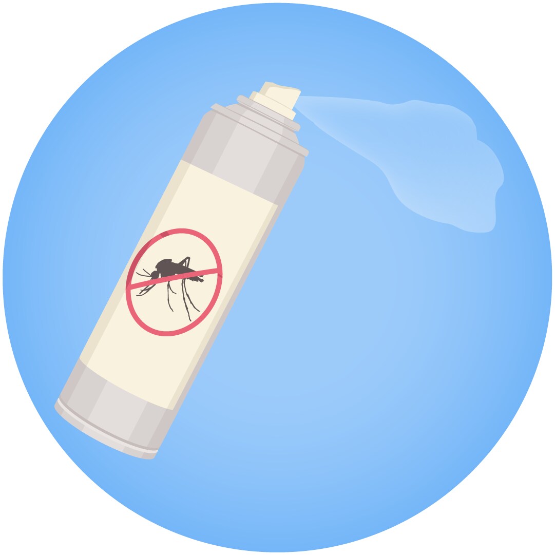 Illustration of insect repellent.
