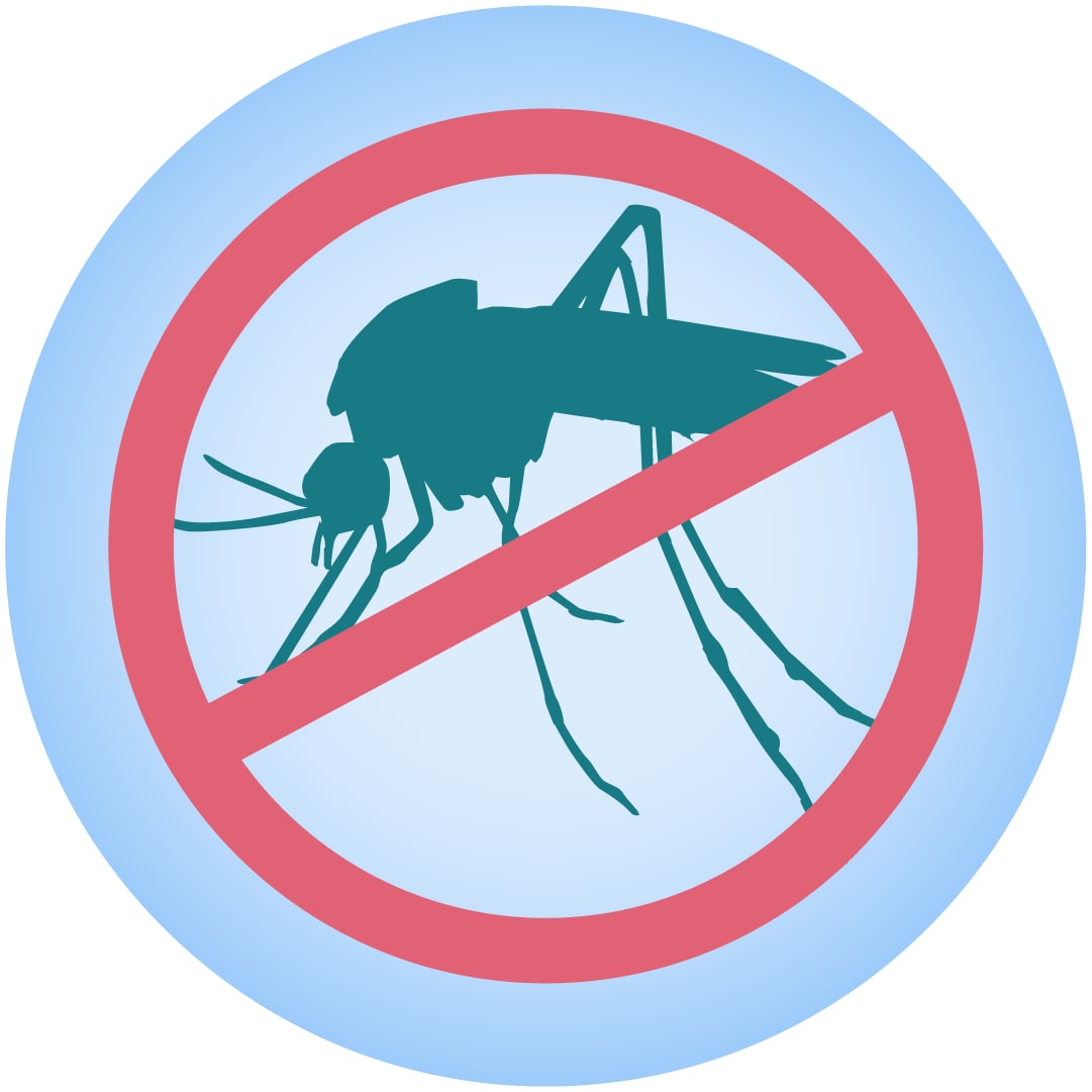 Símbolo de no a los mosquitos