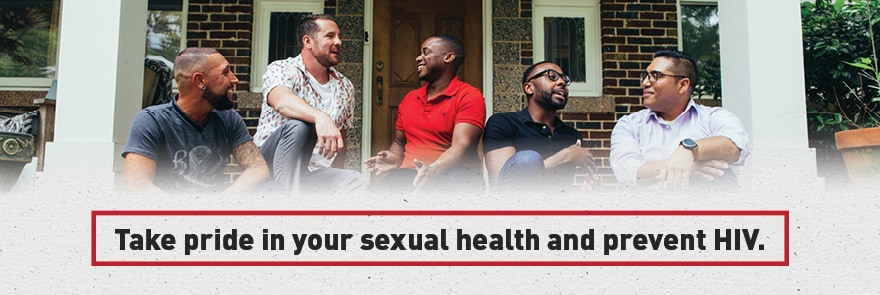 Collage of three men - Knowledge is Power. Get tested for HIV to know your status.