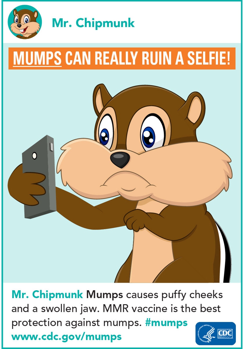 Mumps can really ruin a selfie!
