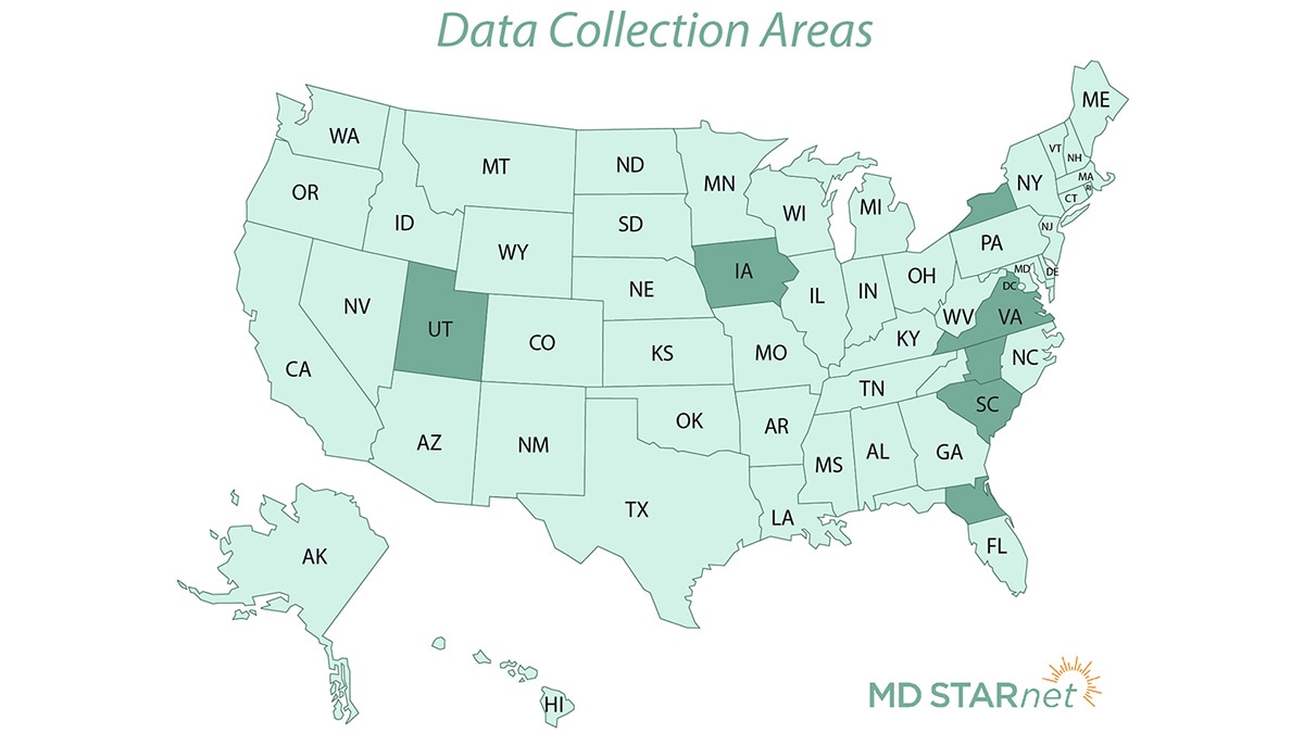 The states or regions where health information is being collected for Phase 4