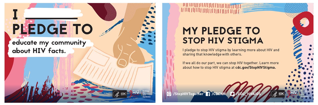 cdc hiv Flyer Pledge