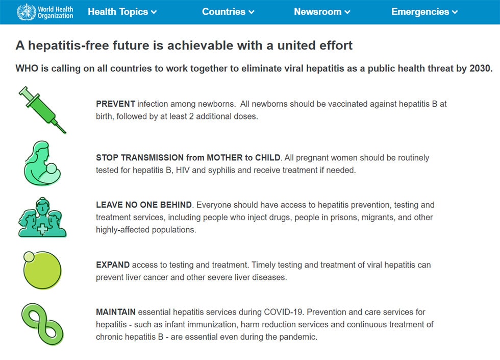 World Health Organization Hepatitis Free Future