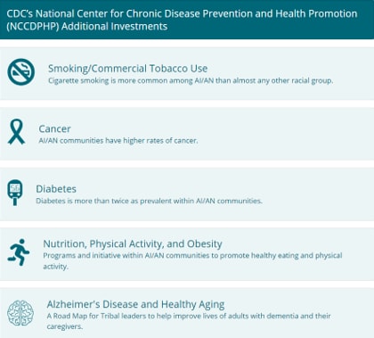 Screenshot of CDC's Healthy Tribes website