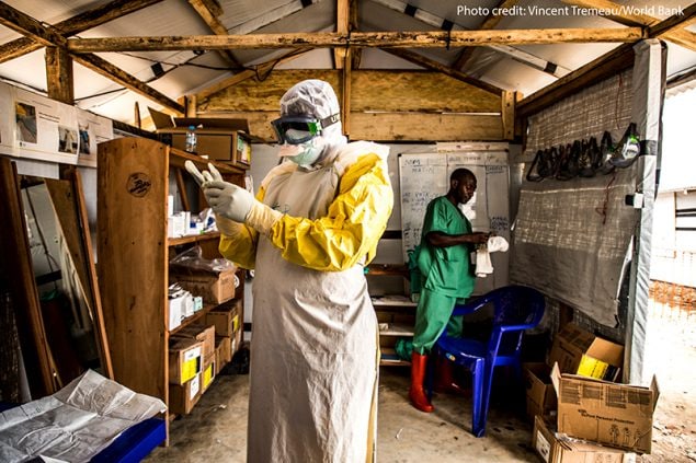 Pair of local and/or CDC Ebola response staff working in the Democratic Republic of Congo.